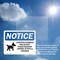 Signmission Livestock Guardian Dog On Duty OSHA Notice Sign, Plastic, 10in W x 7in L, 2PK OS-2PACK-NS-P-710-L-14022 - alternate 3